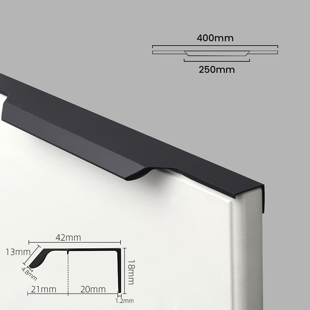 Stylish Simple Wardrobe Door Fingertip Edge Handle