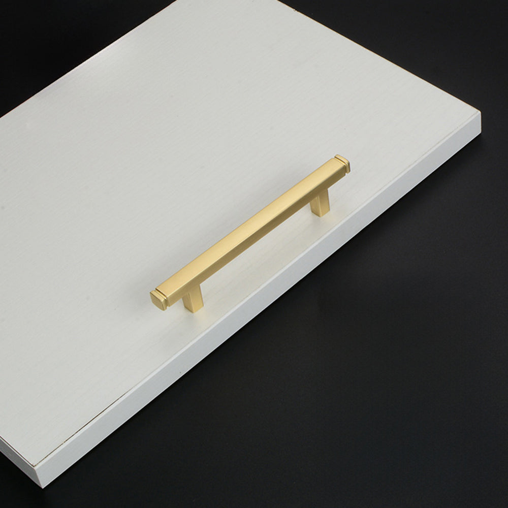 Modern Minimalist Square Brushed Handles And Pulls