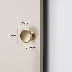 Smooth Gold Cabinet Handles for Wardrobe Cupboard