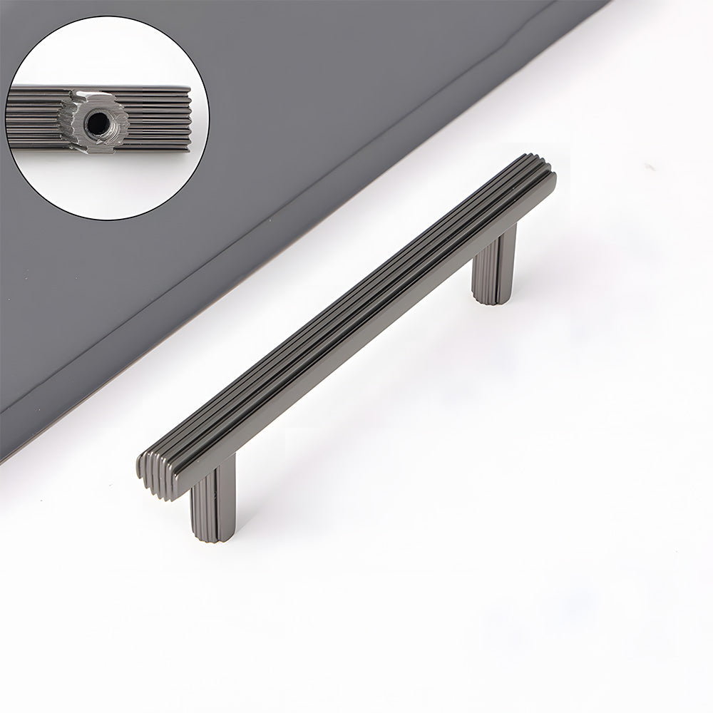 Elegant Zinc Alloy Striped Wardrobe Drawer Cabinet Handle