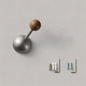Walnut Cupboard Knobs & Wall Hooks