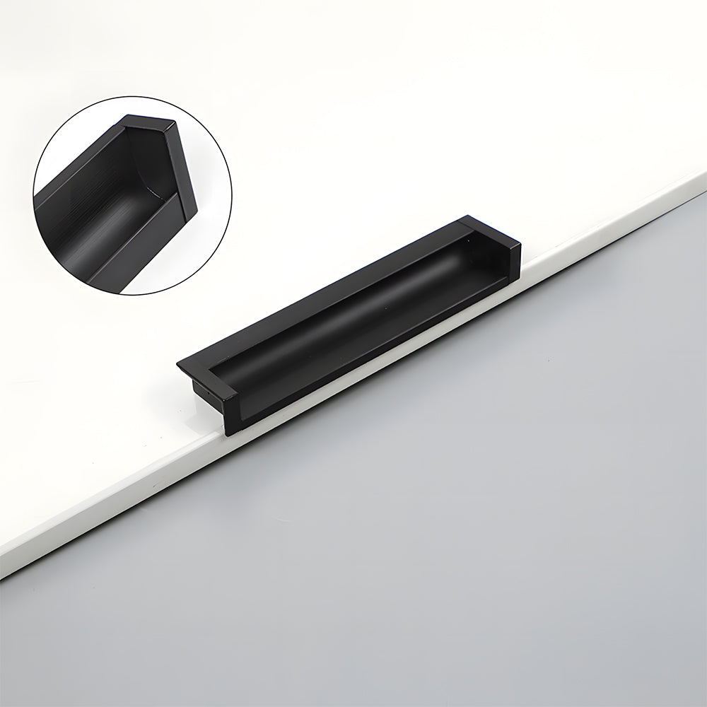 Minimalist Aluminum Alloy Flush Finger Edge Pulls