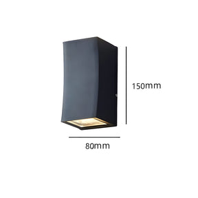 IP65 Curved & Square Up Down Exterior Sconce