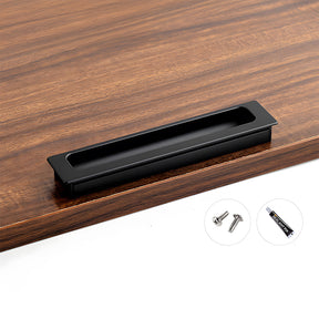 Retro Invisible Recessed Finger Edge Pull Cabinet Handles