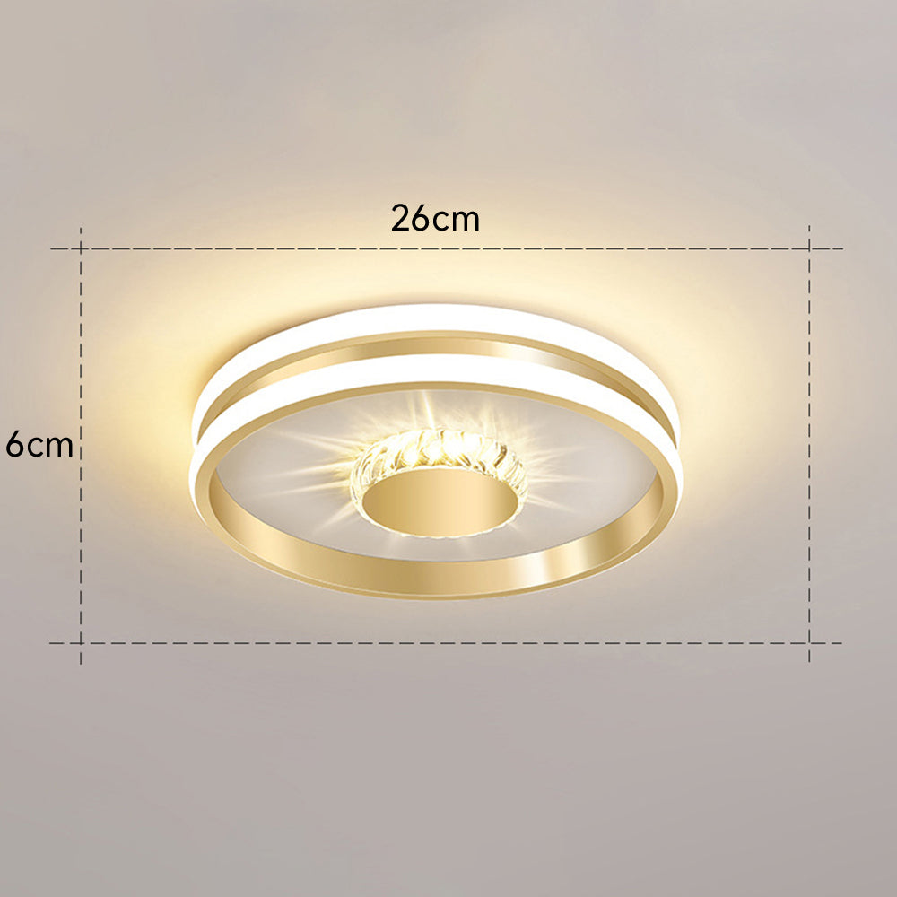 Hallway Crystal LED Ceiling Lighting