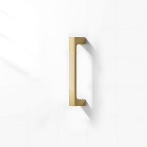 Square Textured Gold & Black Drawer Handles