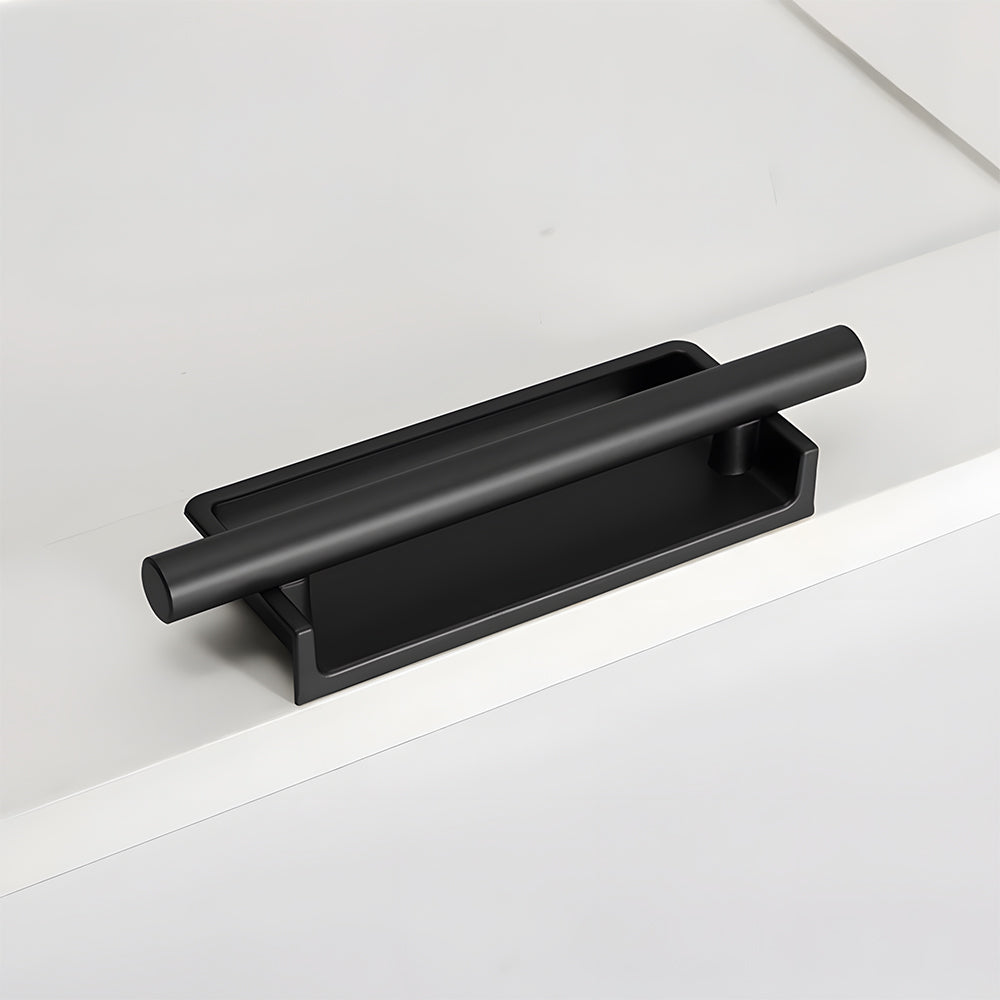 Simple Aluminum Alloy Recessed Concealed Cabinet Handles