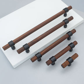 Solid Wood Walnut Furniture Handles