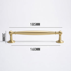 European style Wardrobe Gold Cabinet Double Hole Handle