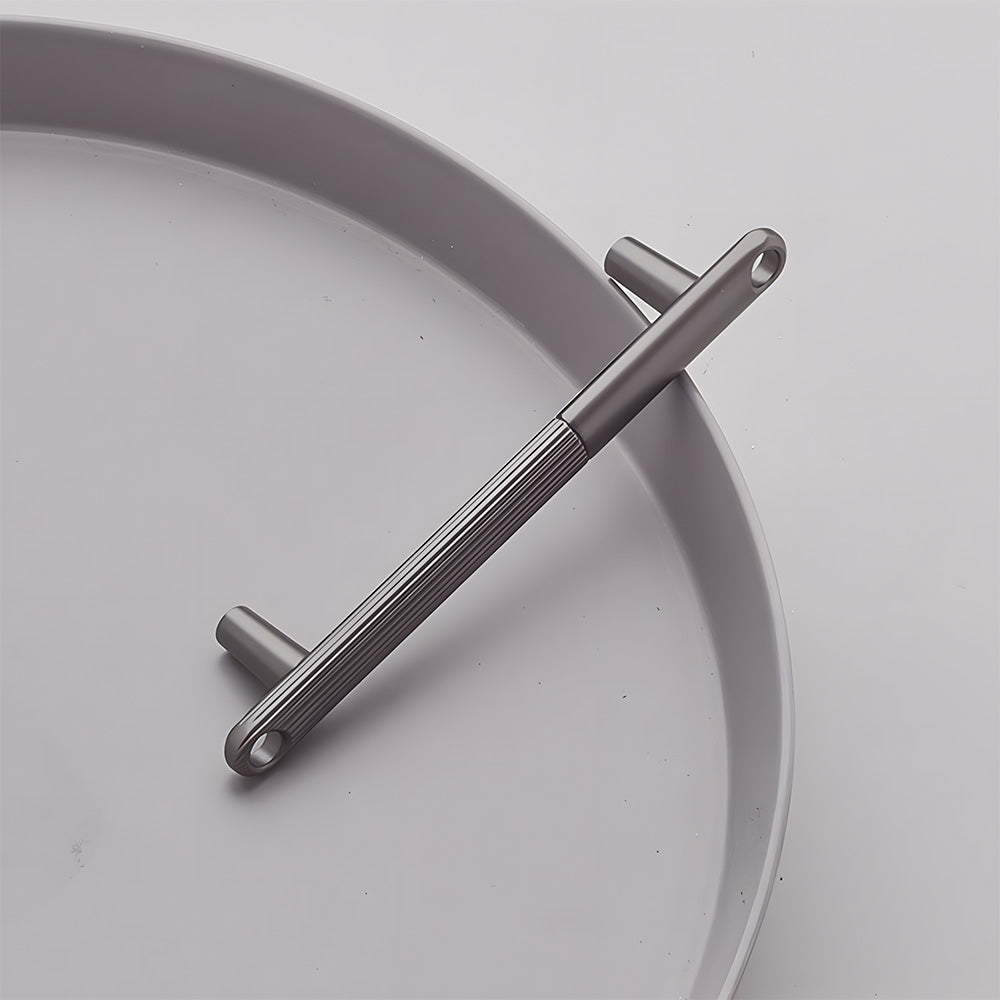Modern Knurled Zinc Alloy Cabinet Pulls