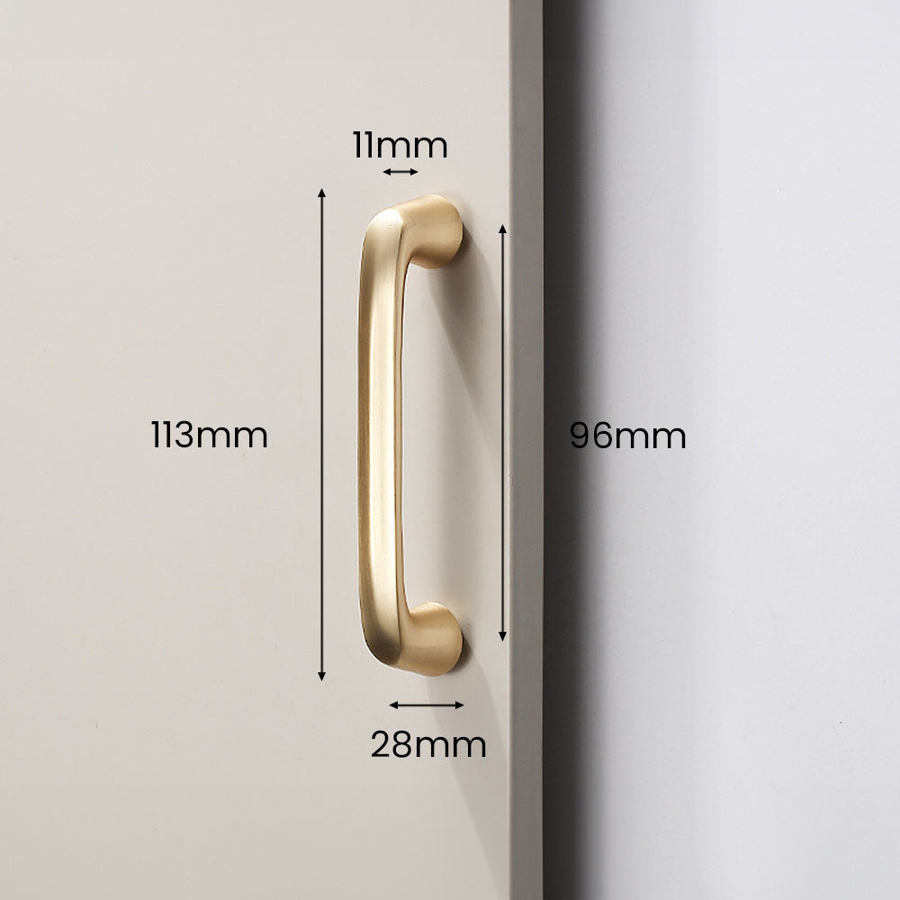 Smooth Gold Cabinet Handles for Wardrobe Cupboard