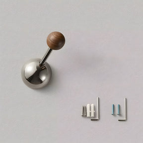 Walnut Cupboard Knobs & Wall Hooks