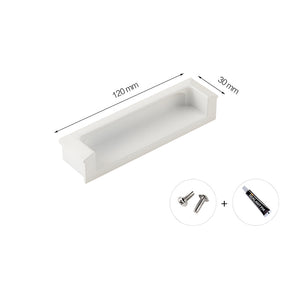 Modern Square Recessed Flush Finger Pulls for Cabinet