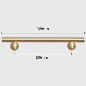 Modern Minimalist Pure Brass Gold Wardrobe Door Handle