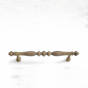 Vintage Solid Brass Spindle Cabinet Handles