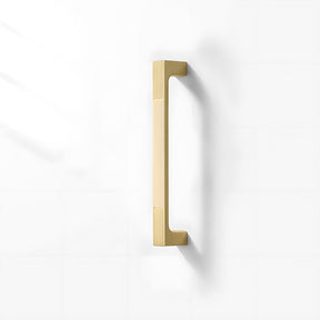 Square Textured Gold & Black Drawer Handles