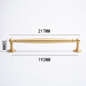 European style Wardrobe Gold Cabinet Double Hole Handle