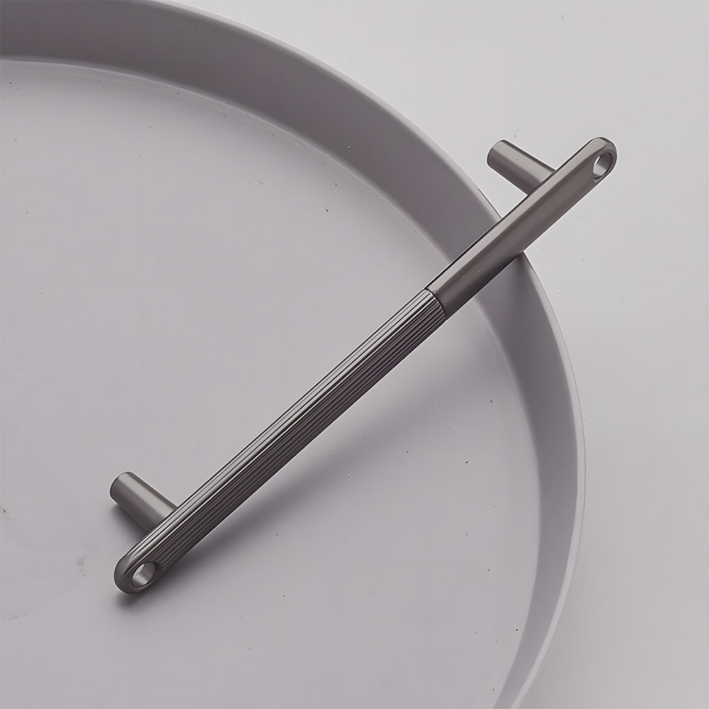 Modern Knurled Zinc Alloy Cabinet Pulls