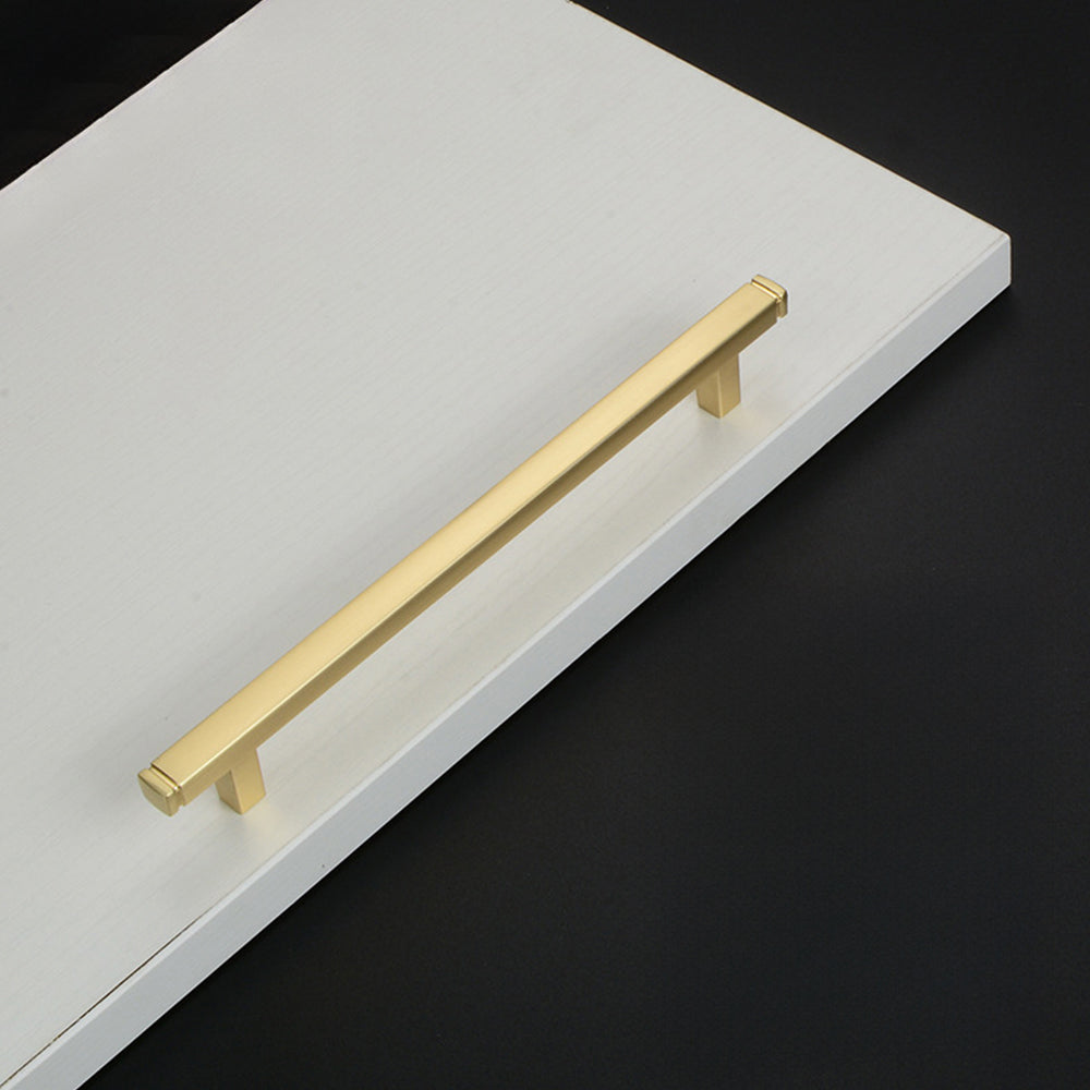 Modern Minimalist Square Brushed Handles And Pulls