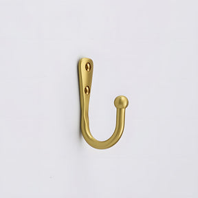 Traditional Ball-Top Solid Brass Wall Hook