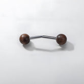 Walnut Round Head Wooden Cabinet Handles