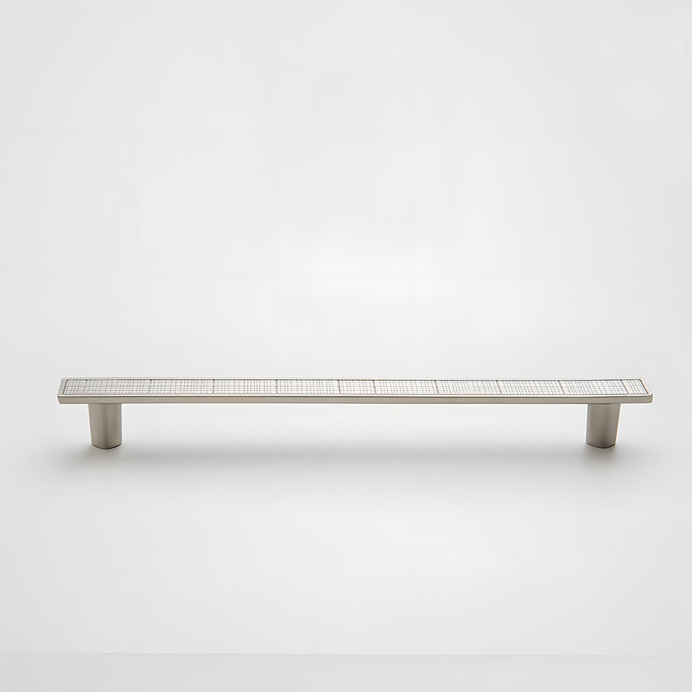Modern Zinc Alloy Square Textured Grid Cabinet Pulls