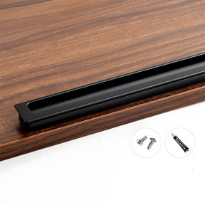 Retro Invisible Recessed Finger Edge Pull Cabinet Handles