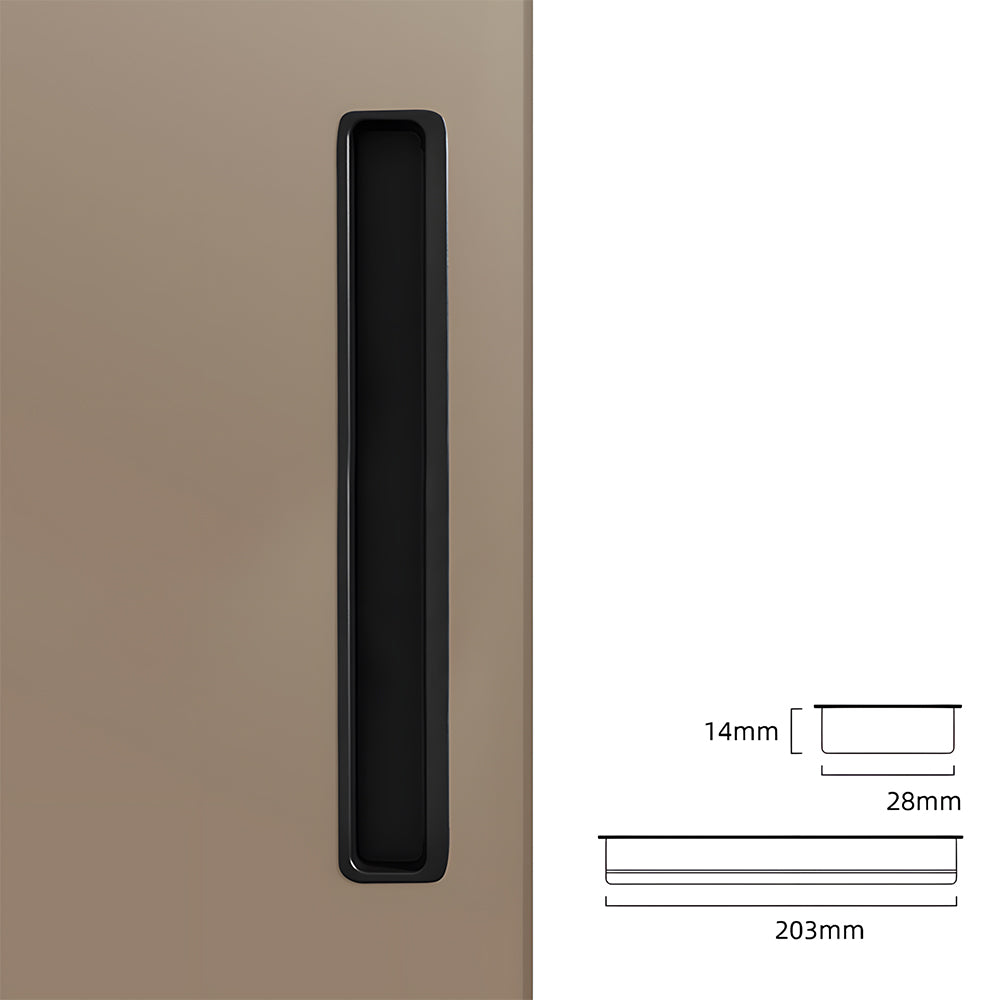 Modern Slotted Recessed Concealed Cabinet Handles