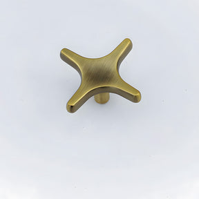 Modern Zinc Alloy Star Cross Cabinet Knobs