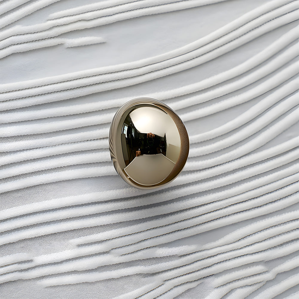 Organic Pebble Brushed Mushroom Cupboard Knobs