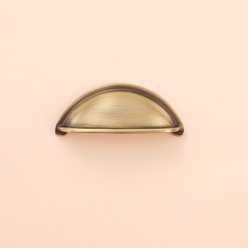 Modern Brass Cup Cabinet Edge Cabinet Pulls