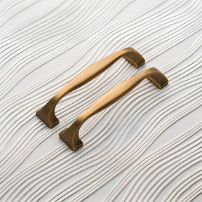 Wide Head Simple Brass Drawer Handles
