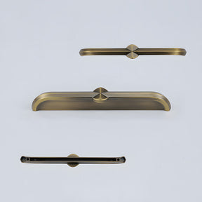 Modern Zinc Alloy Brushed Brass Cabinet Handles