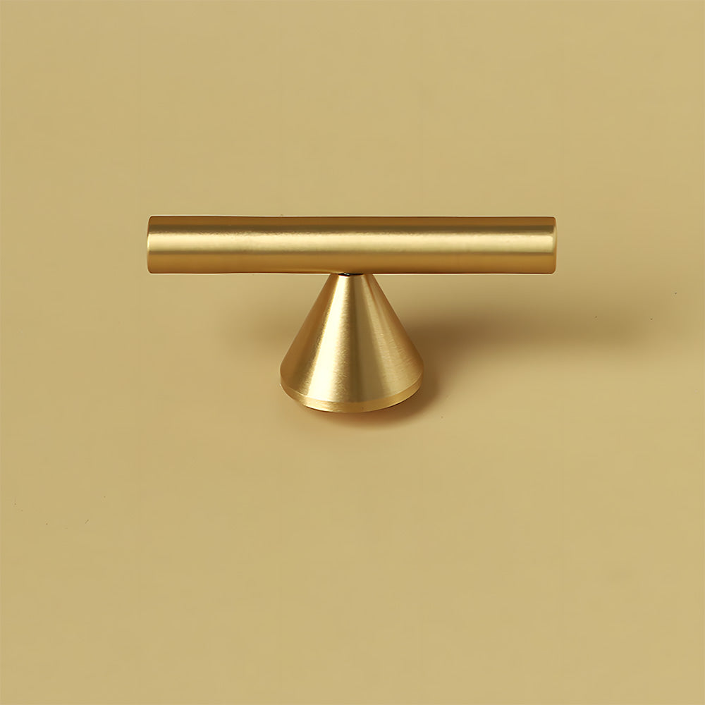 Modern Cone-shaped Feet Brass Cabinet Pulls