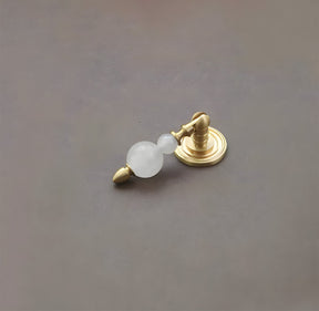 Solid Brass & Natural Stone Drop Pendant Cabinet Knobs