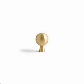 Vintage Spherical Brass Kitchen Cabinet Handles