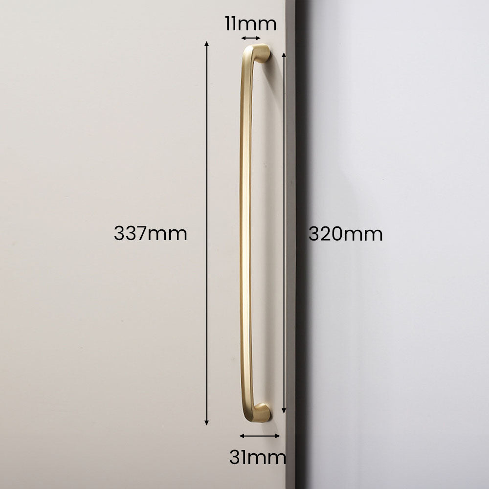 Smooth Gold Cabinet Handles for Wardrobe Cupboard