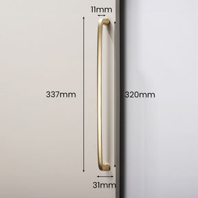 Smooth Gold Cabinet Handles for Wardrobe Cupboard