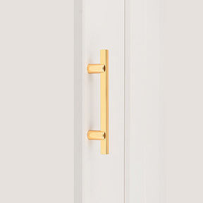 Modern Two-tone Black Gold Wardrobe Cabinet Door Handles