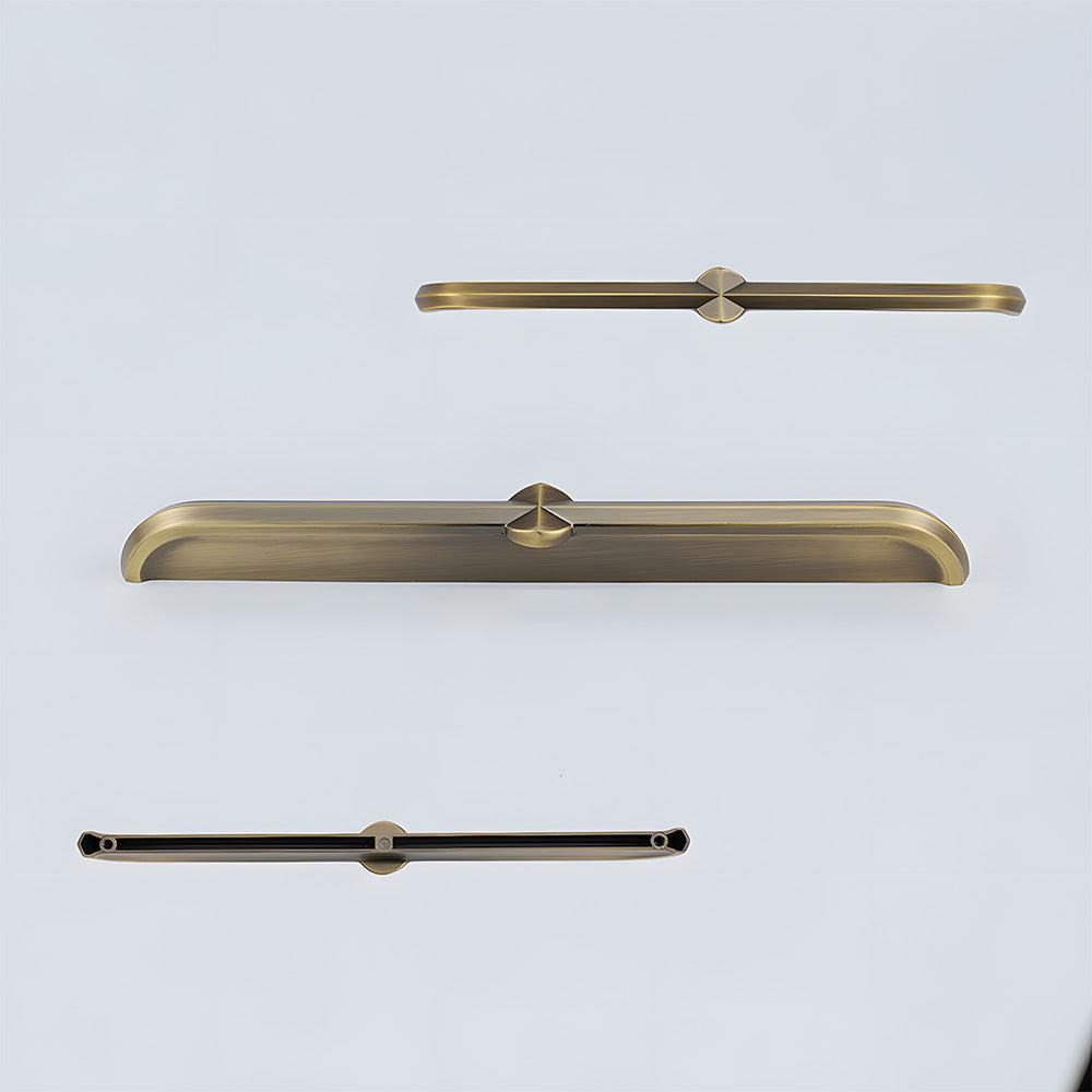 Modern Zinc Alloy Brushed Brass Cabinet Handles