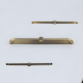 Modern Zinc Alloy Brushed Brass Cabinet Handles