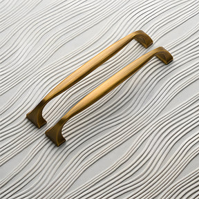 Wide Head Simple Brass Drawer Handles