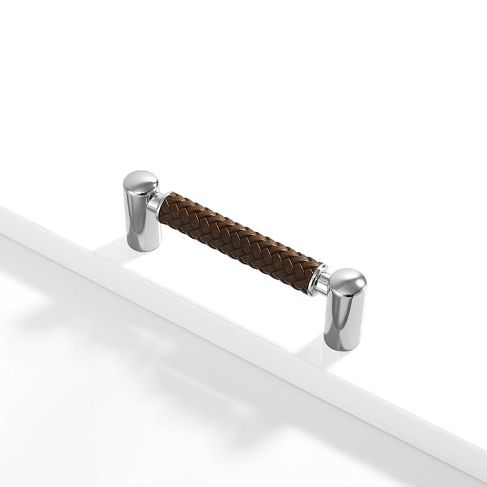Woven Leather Cupboard Handles & Drawer Pulls