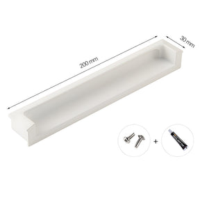 Modern Square Recessed Flush Finger Pulls for Cabinet