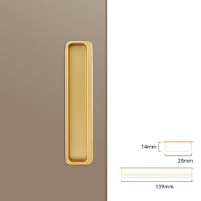 Modern Slotted Recessed Concealed Cabinet Handles