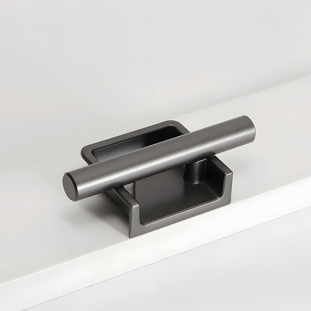 Simple Aluminum Alloy Recessed Concealed Cabinet Handles