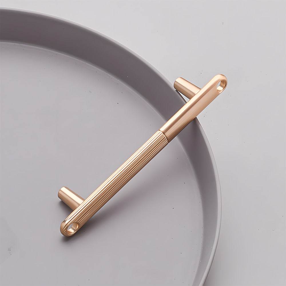 Modern Knurled Zinc Alloy Cabinet Pulls
