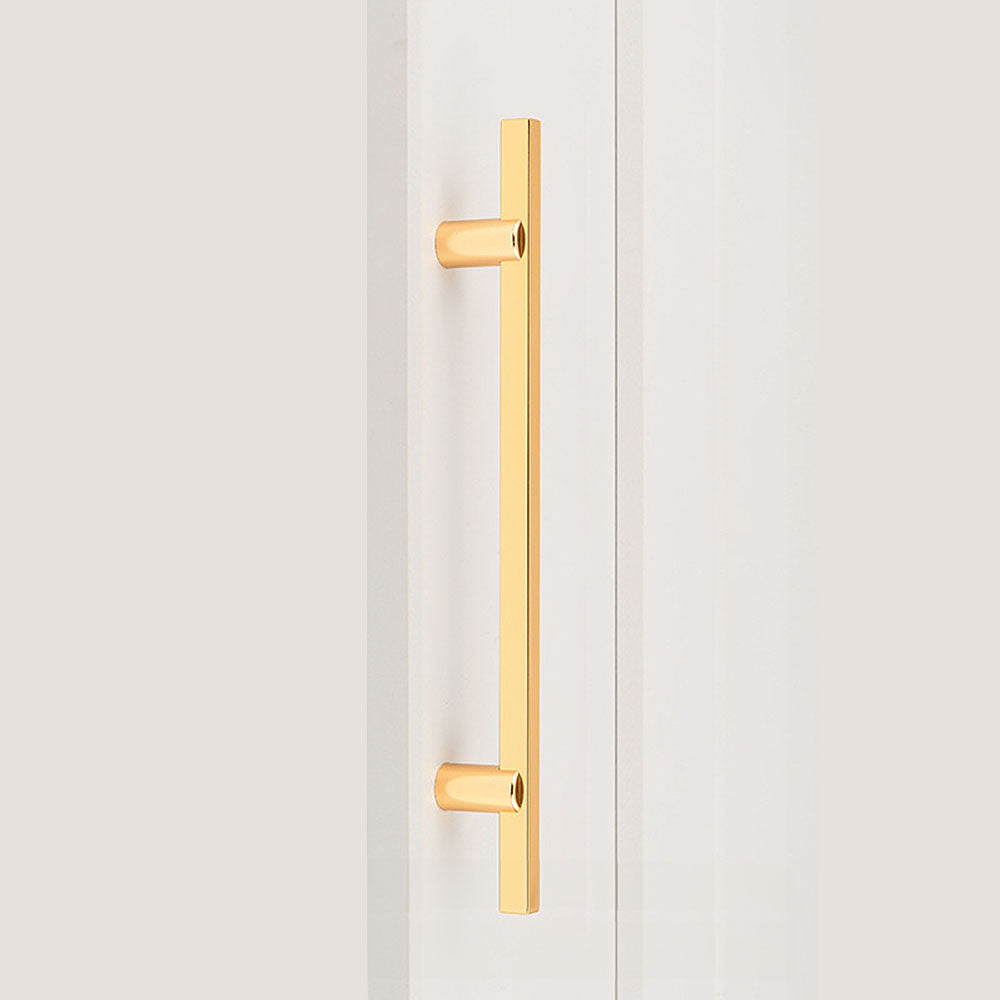 Modern Two-tone Black Gold Wardrobe Cabinet Door Handles