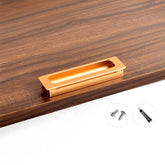 Retro Invisible Recessed Finger Edge Pull Cabinet Handles