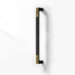 Square Textured Gold & Black Drawer Handles